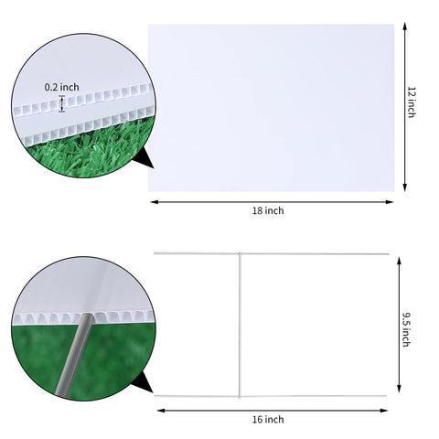 AITIKUE waterproof corrugated plastic sign for rain protection and long-lasting outdoor display.