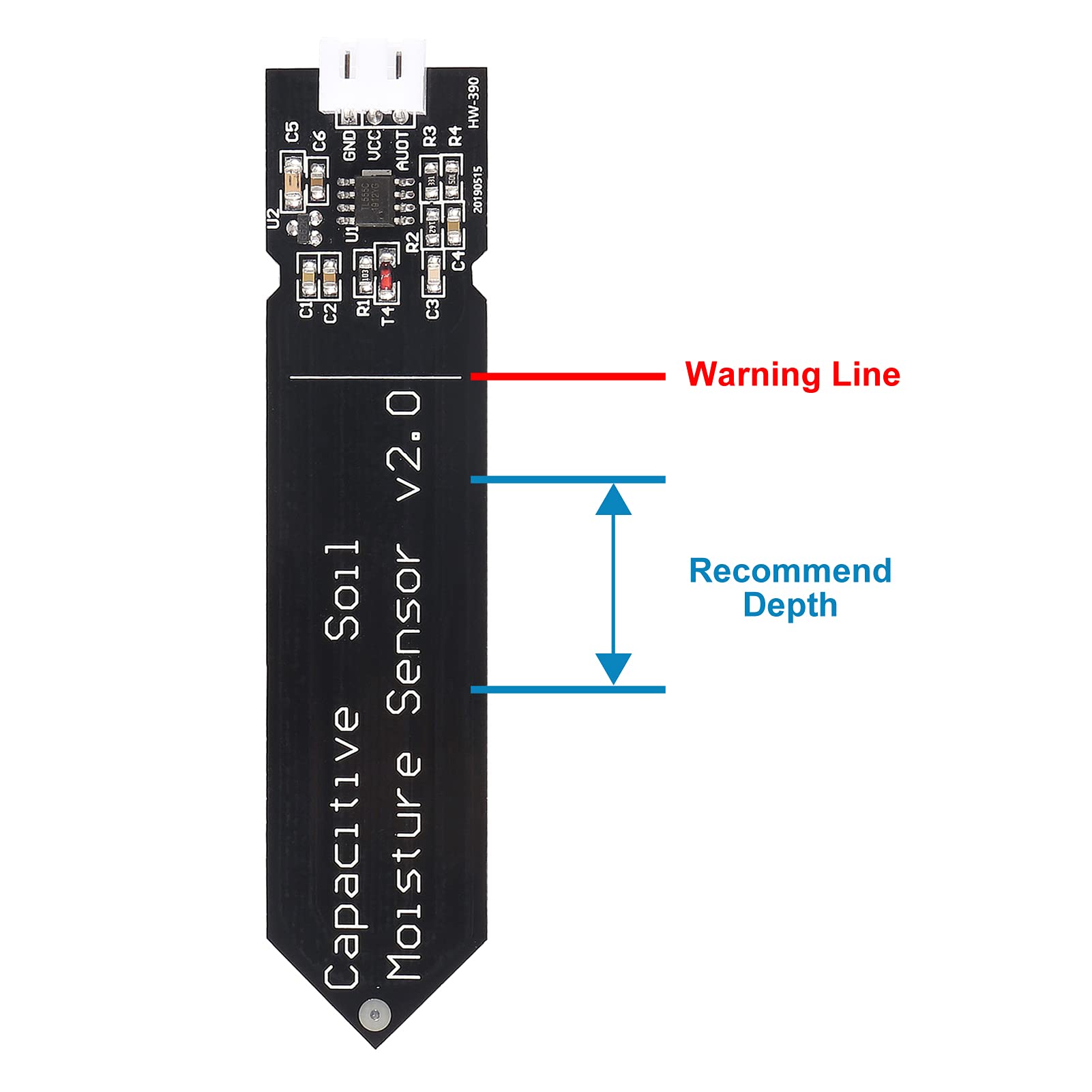 AITRIP sensor with external display illustrating real-time soil moisture status