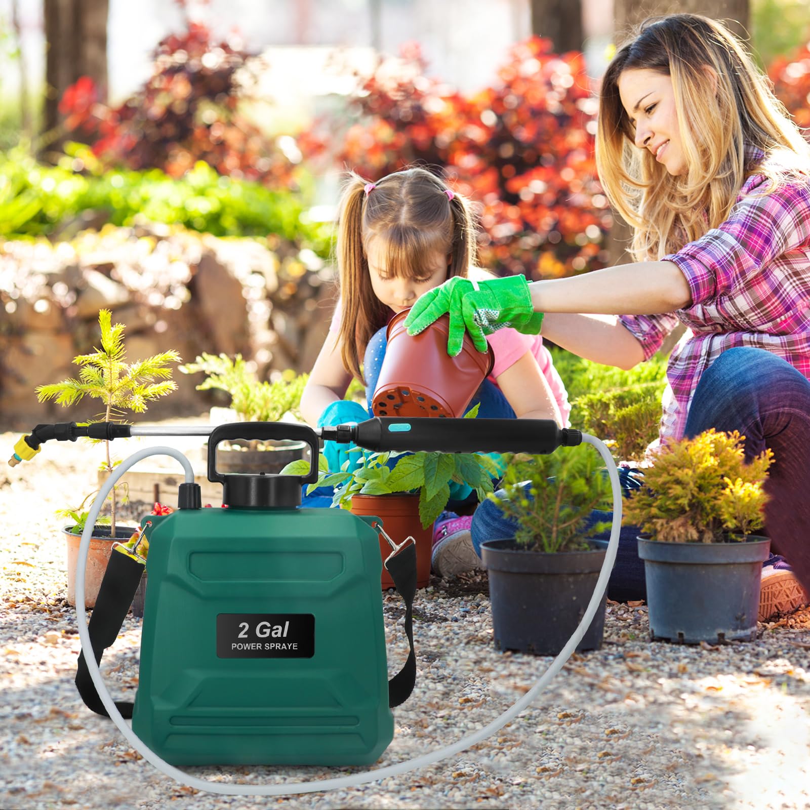 Aiuca durable 2-gallon tank with stainless wand built for long use
