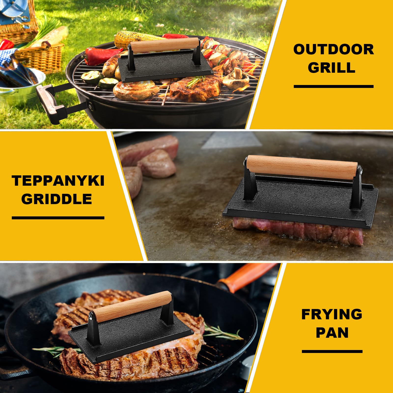 AIVIKI cast iron care tip image showing seasoning to prevent rust.