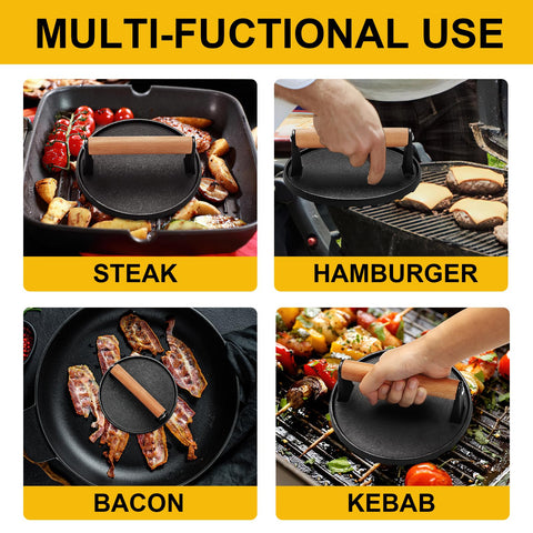 AIVIKI press used on stove or griddle for versatile cooking