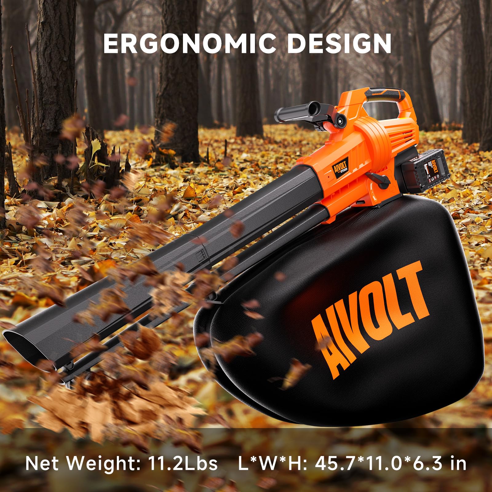 Lightweight 11.2 lb design with shoulder strap