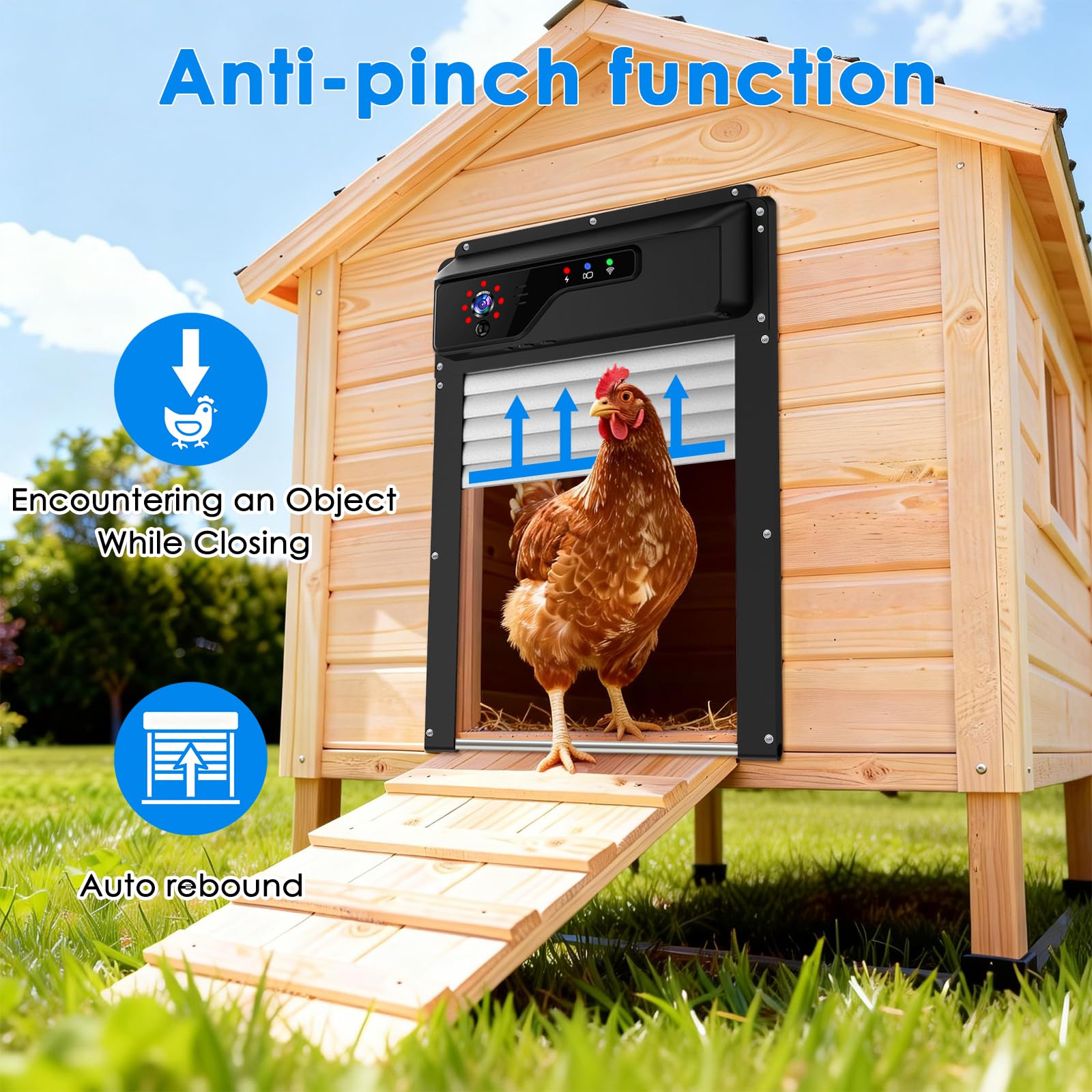 Aiwaylar alarm and sensor detect wildlife near the coop