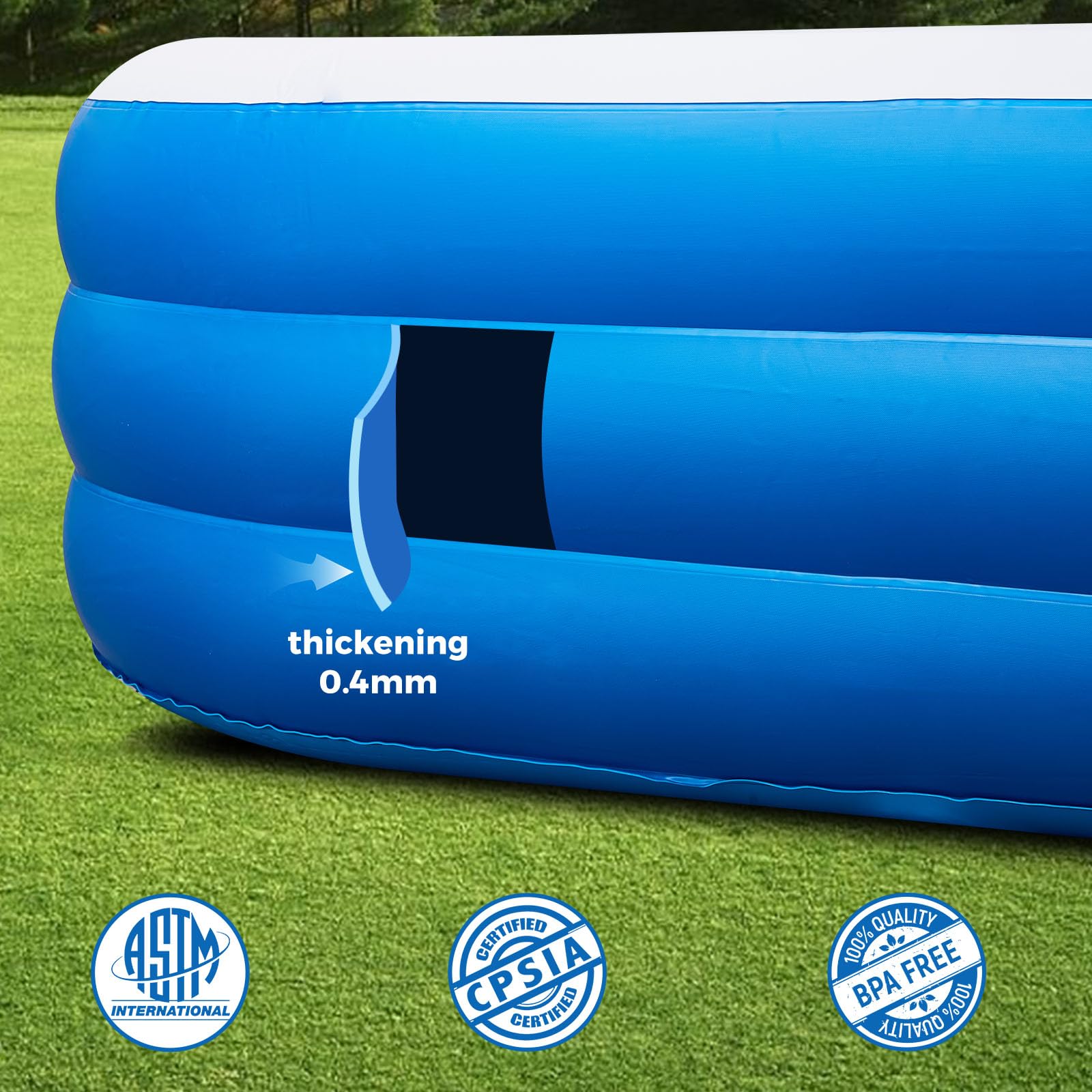 AIYIBEN pool setup shows simple water fill and quick assembly.