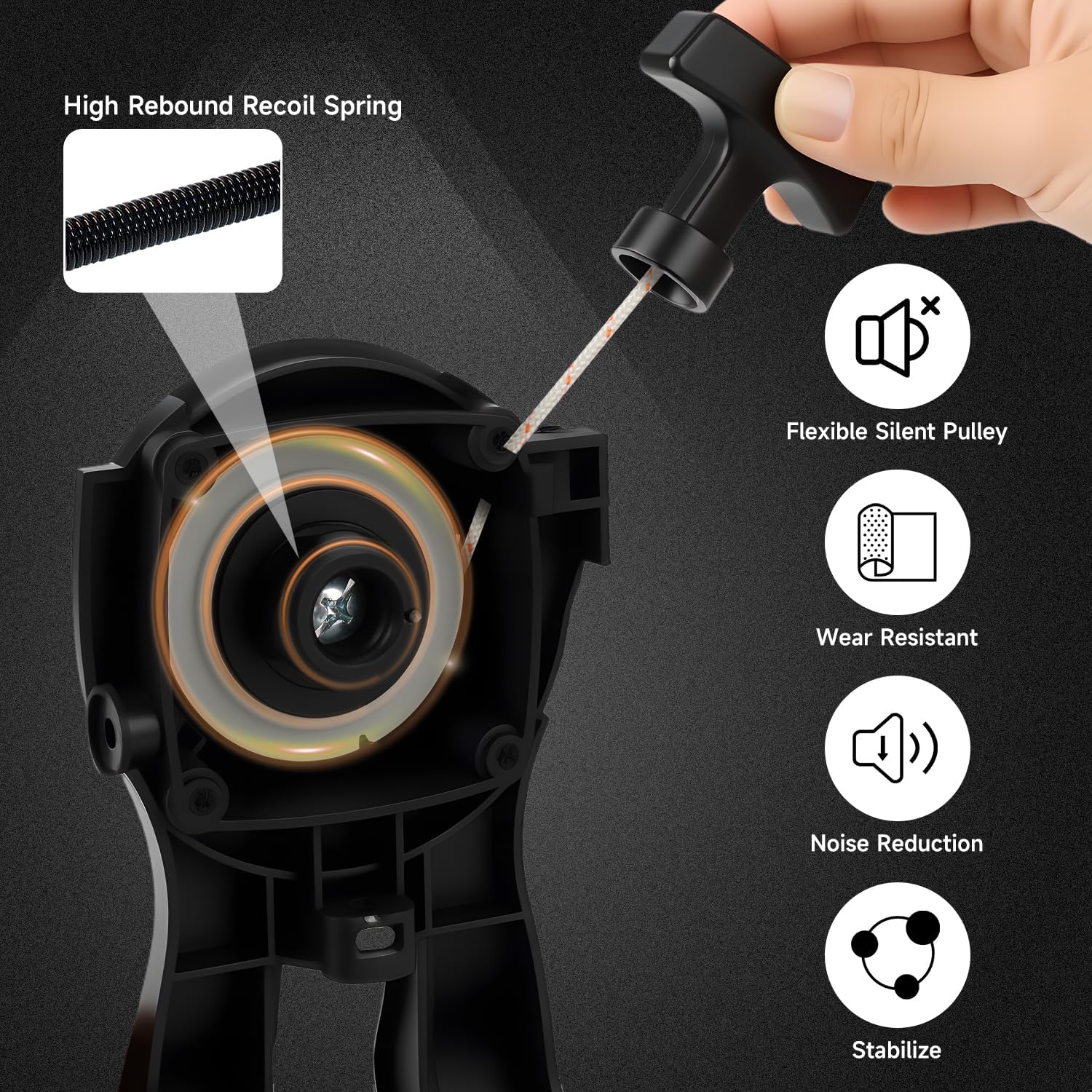 AIYOYOLIFE recoil starter for Echo PPF-225 delivers durable starts during heavy use.