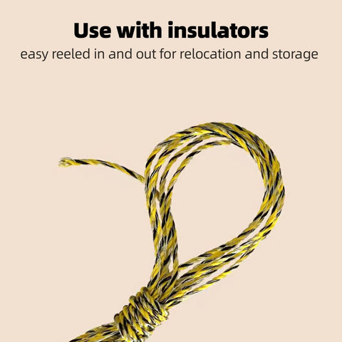 AI.YUYU lightweight polywire designed for easy handling in field Work.