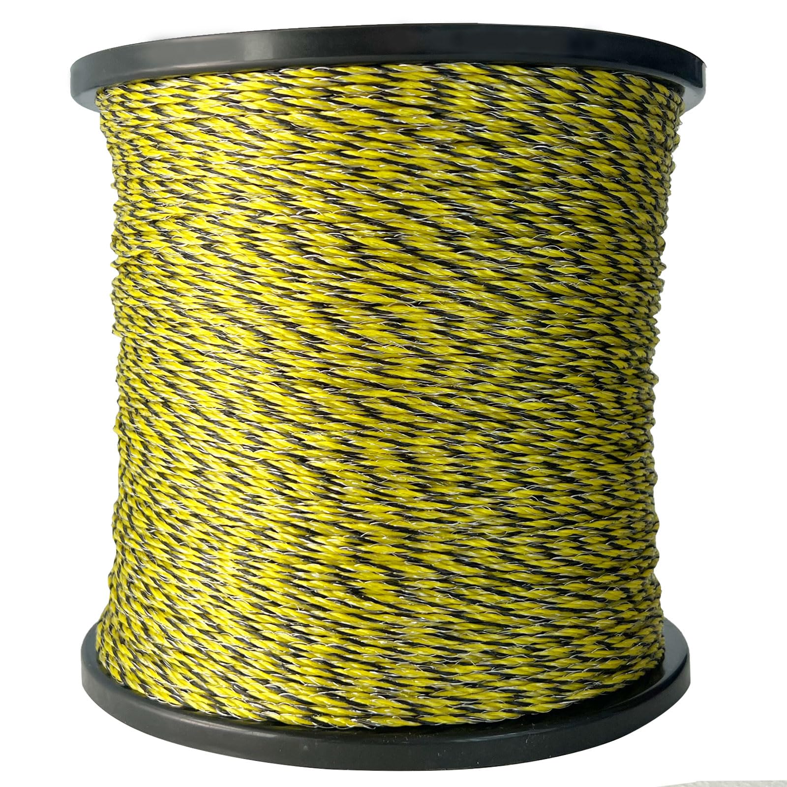 AI.YUYU polywire used in temporary farm fencing setup for field versatility.