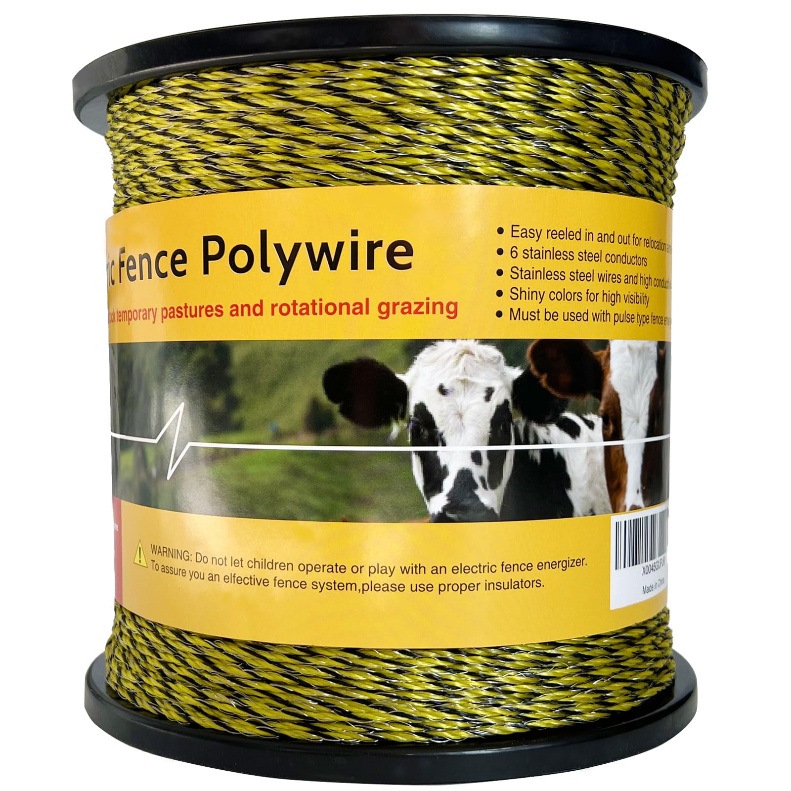 AI.YUYU upgraded polywire spool ready for long fencing runs for large projects.