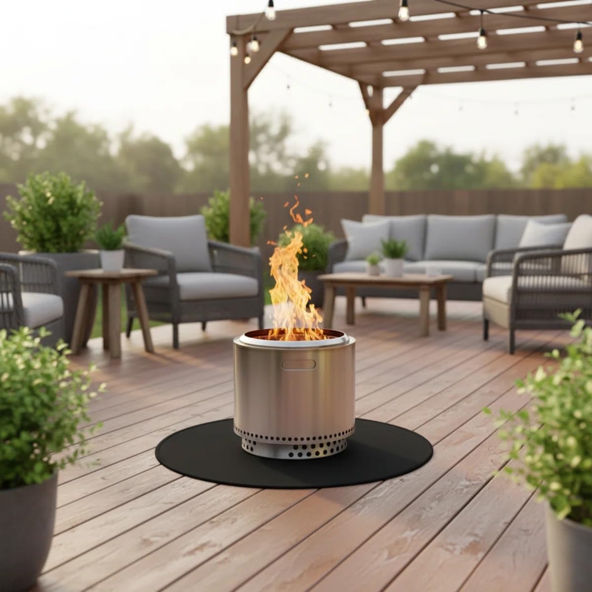 AIZEUSS easy-clean surface after cooking or fireside use