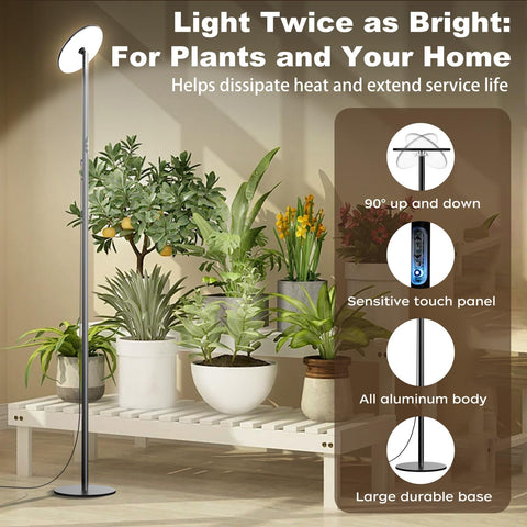 AJABotanics grow light height stops show preset heights for canopy tuning.
