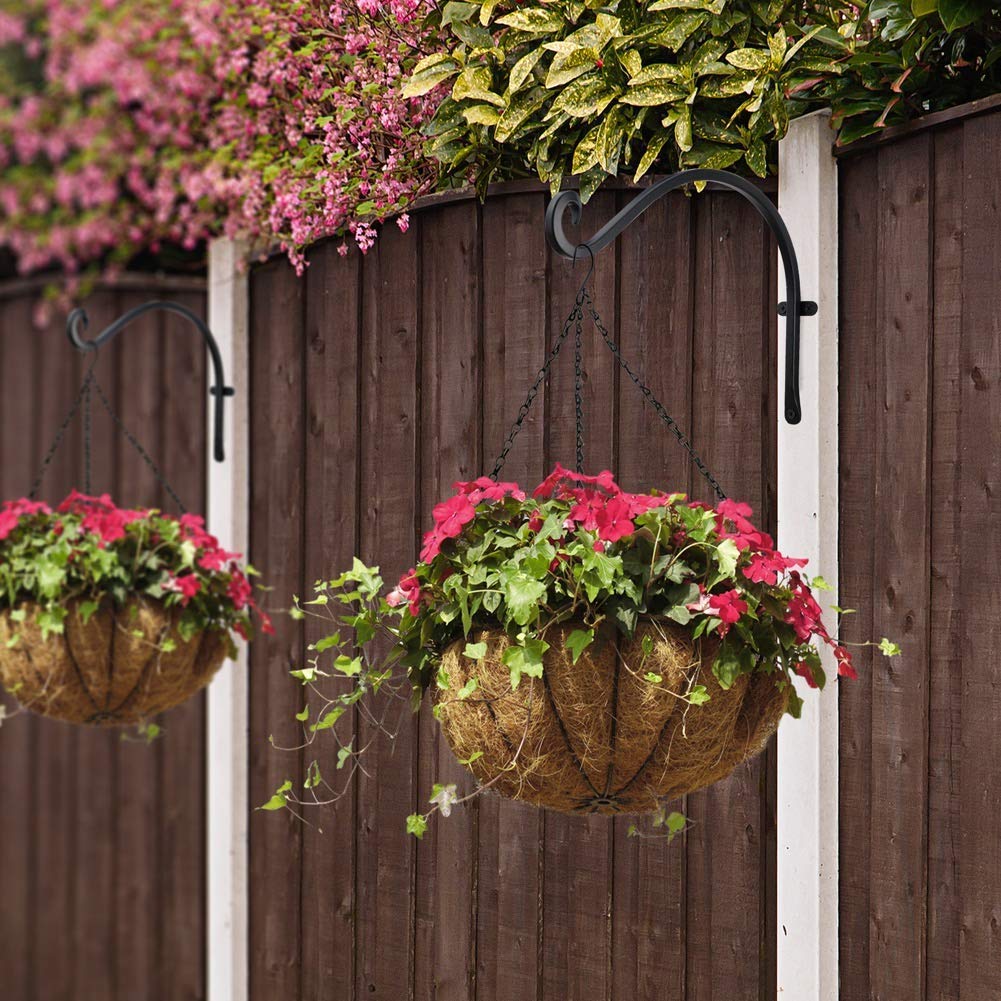 AJART outdoor wall hook keeps wind chimes and feeders displayed.