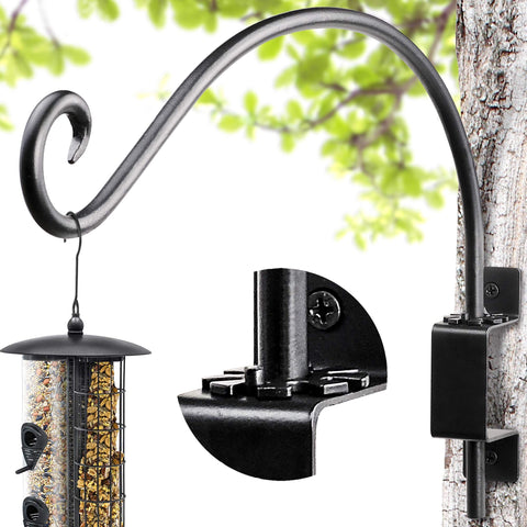 AJART swivel plant hanger mounted on wall with sturdy 16-inch base for baskets