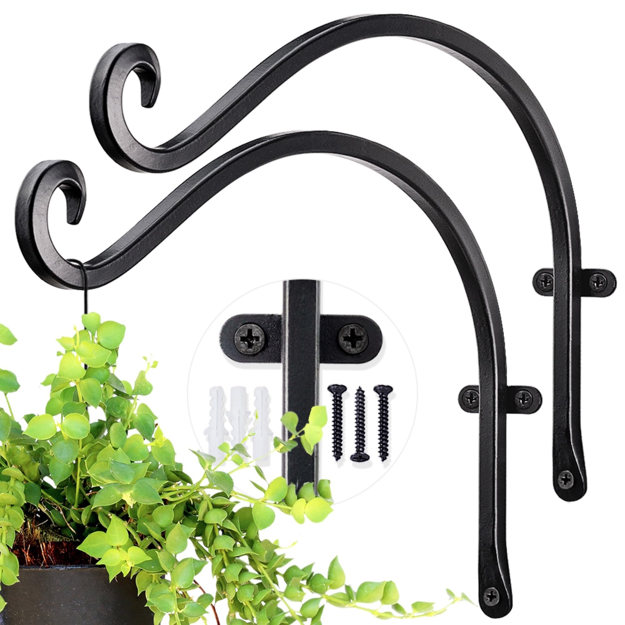 AJART two-pack wall hooks for versatile outdoor setups