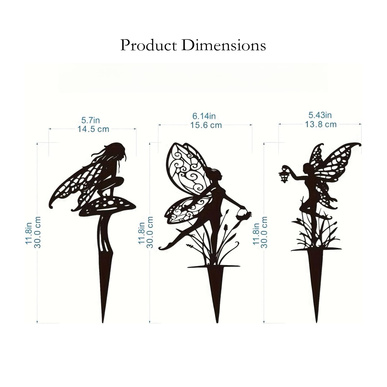 AJHXZMFC weatherproof metal stake ensures year-round garden charm.