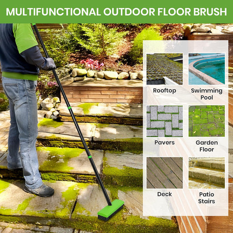 Ajimy rust-resistant carbon steel bristles stand up to tough scrubbing