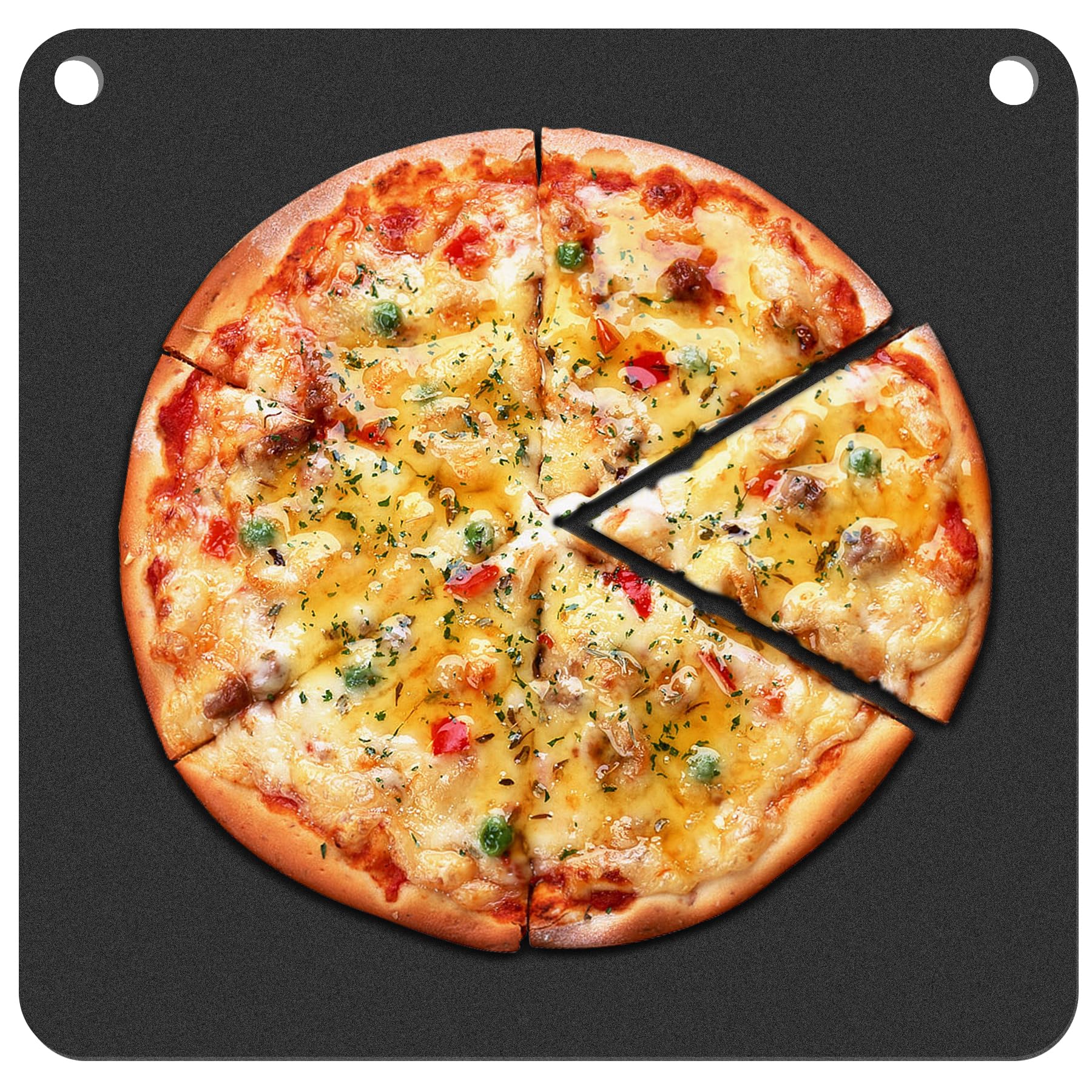 AJinTeby 16-inch pizza steel heats evenly for crisp crust.