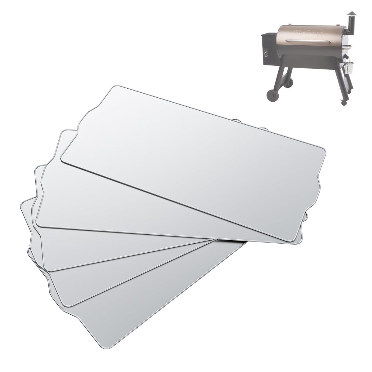 AJinTeby 5-pack drip tray liners for Traeger Pro 34 keep grease contained.