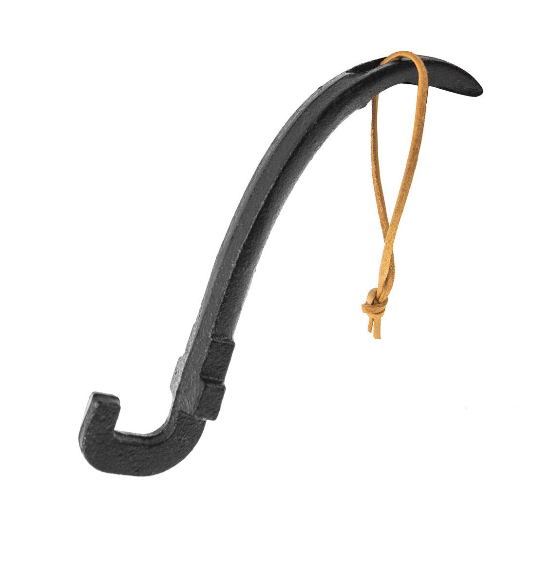 AJinTeby grill grate lifter cast iron enables safe one-handed lifting of hot grates