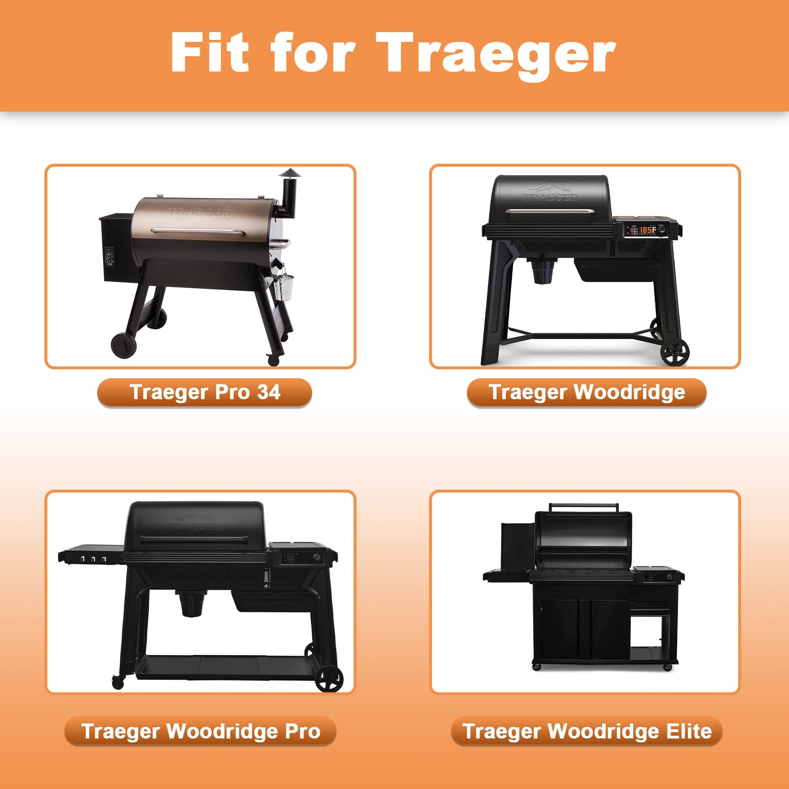 AJinTeby heat-resistant liner in use to withstand high grill temps with no warp.