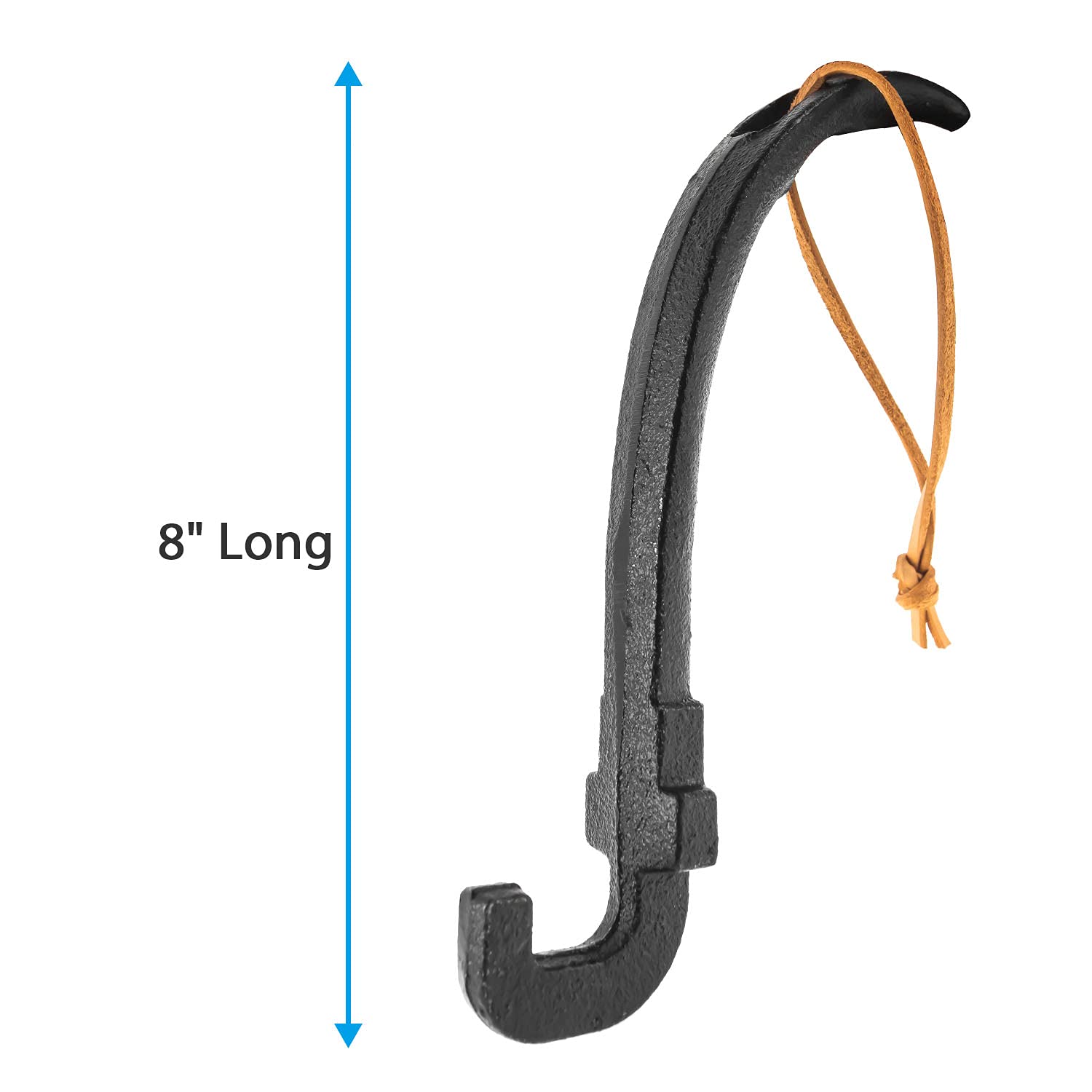 AJinTeby leather-lanyard lifter keeps it handy for quick grill adjustments