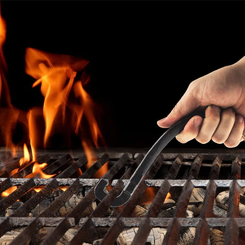 AJinTeby universal grid lifter helps adjust charcoal safely without gloves