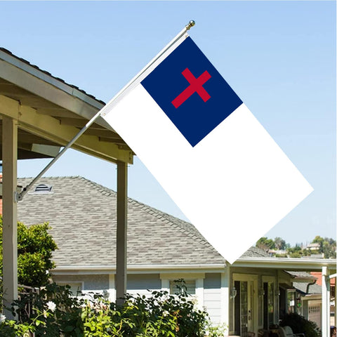 AJJSUE flag showing brass grommets for sturdy outdoor hanging