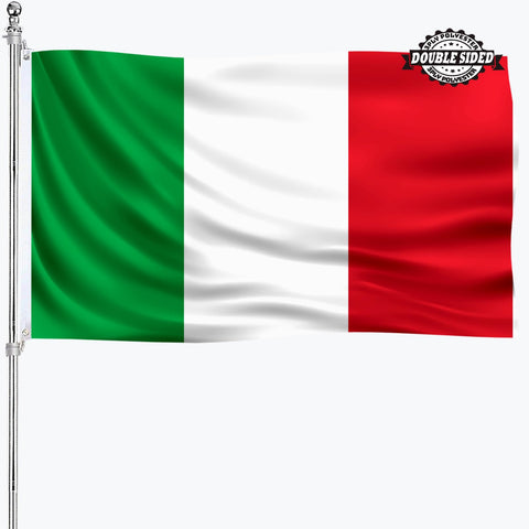 AJJSUE Italy flag 3x5 outdoor double-sided for clear visibility.
