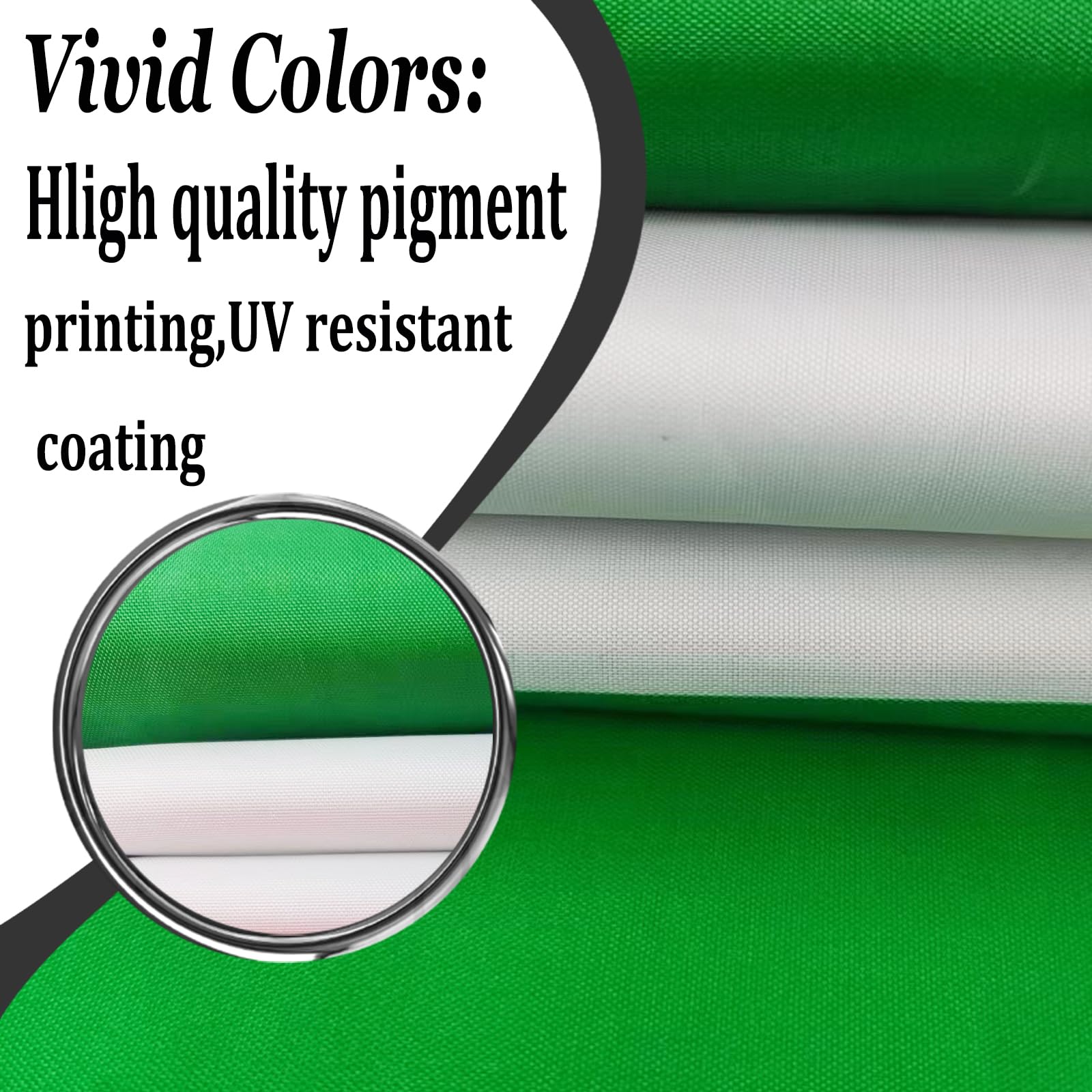 AJJSUE Italy flag double-sided graphics stay legible from all angles.