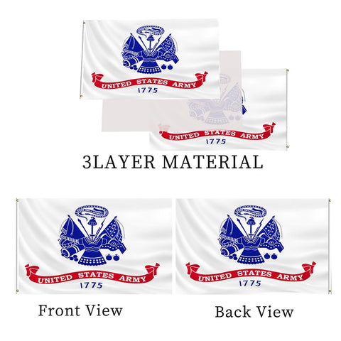 AJJSUE 3x5 flag banner size for outdoor display.
