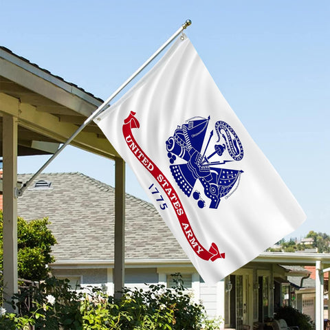 AJJSUE Army flag heavy stitching and durable construction withstands weather.