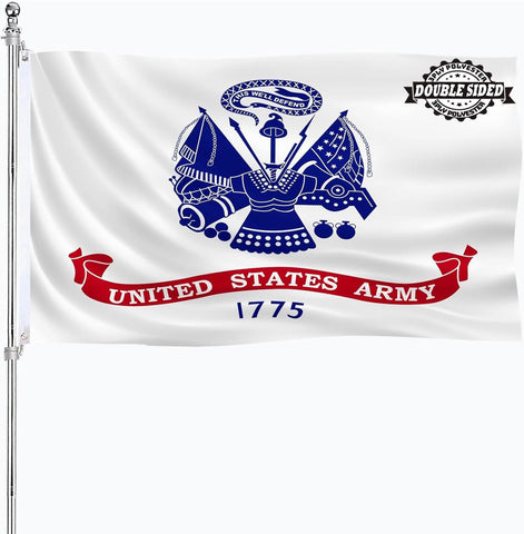 AJJSUE US Army flag 3x5 with double-sided graphics, readable from both sides.