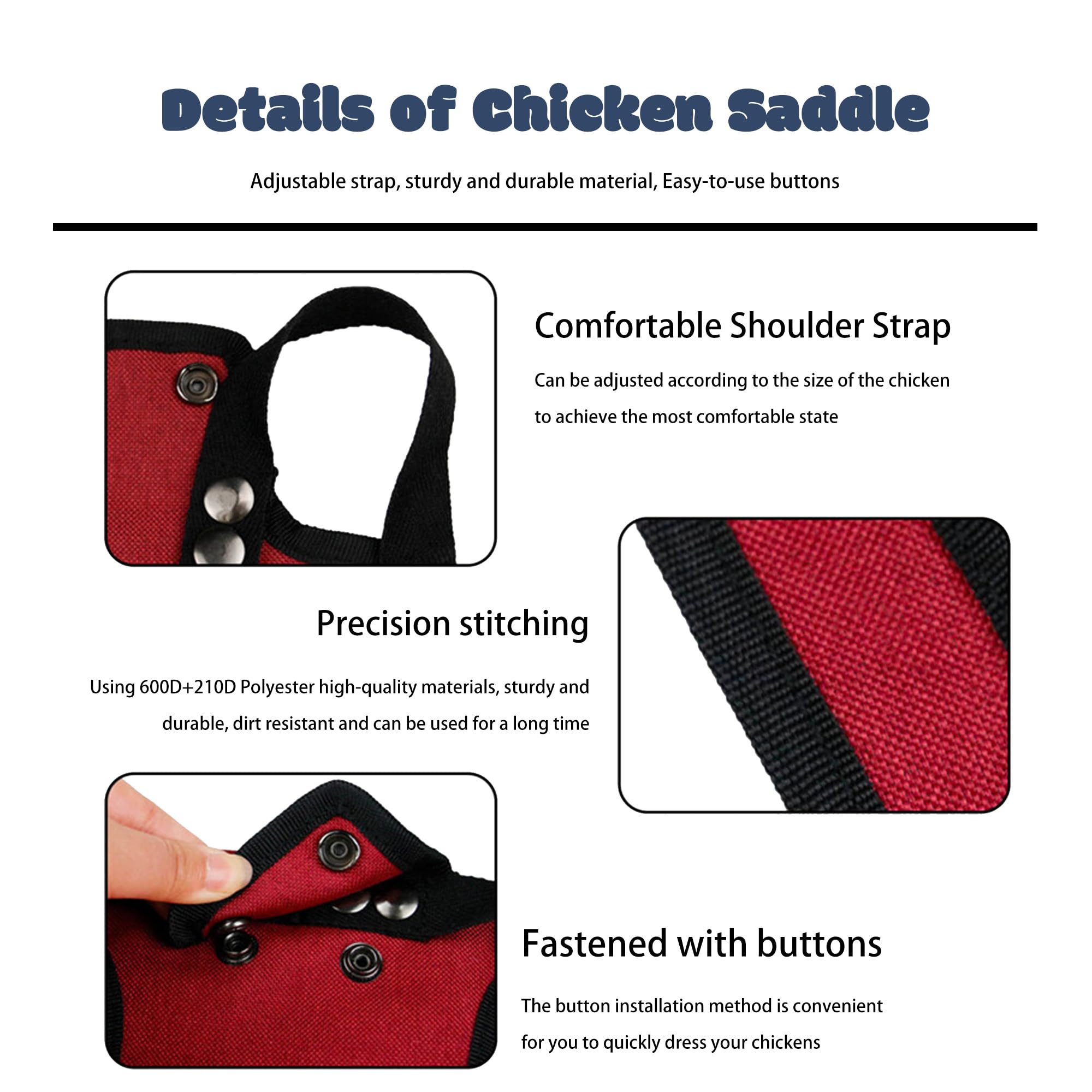 Ajqiomh green chicken saddle back protector with breathable fabric for comfortable wear.