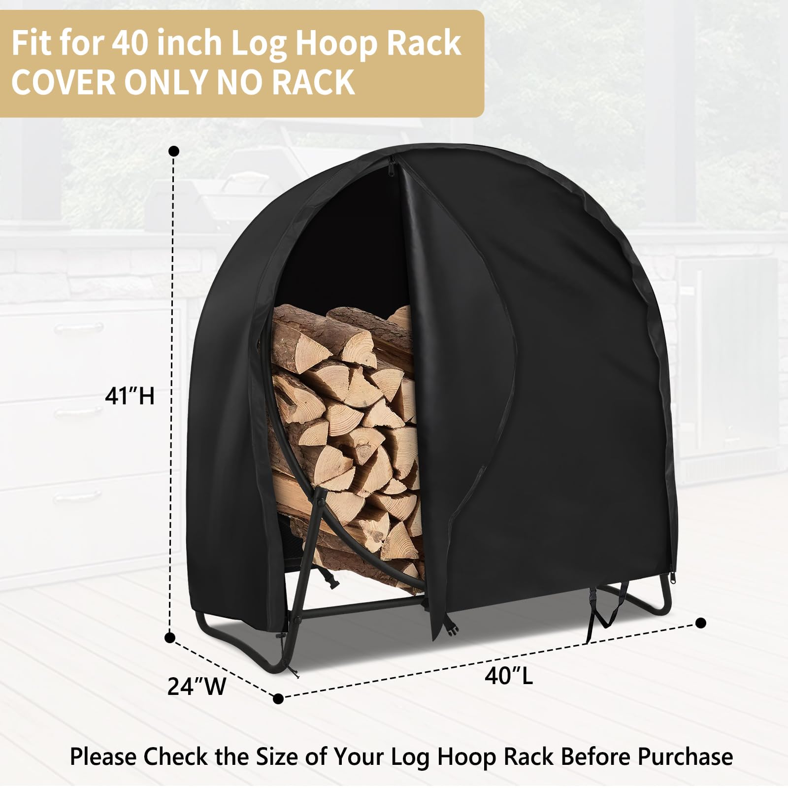 AKEfit heavy-duty 600D Oxford fabric resists tears for four-season outdoor use.