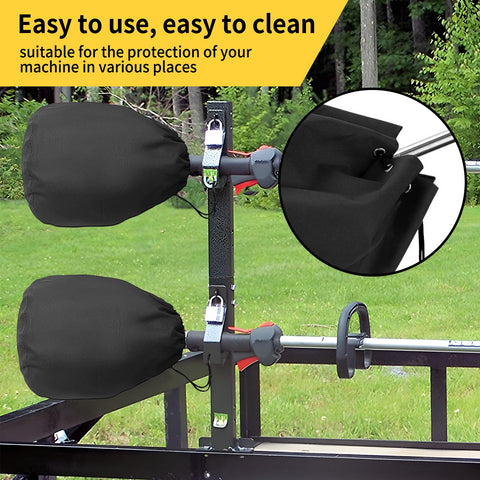 AKEfit weatherproof PU material shields engines from wind, hail, and bird droppings.
