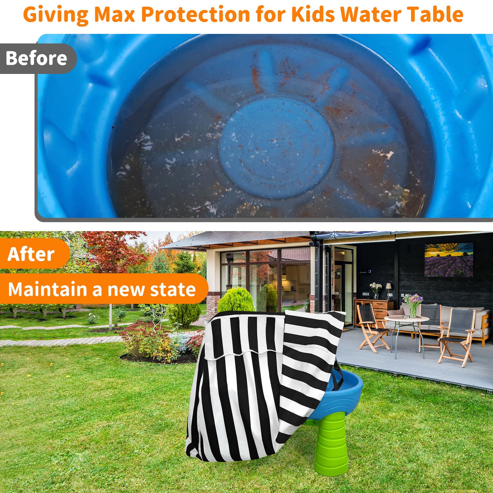 AKEfit keeps leaves and dirt out of the play area