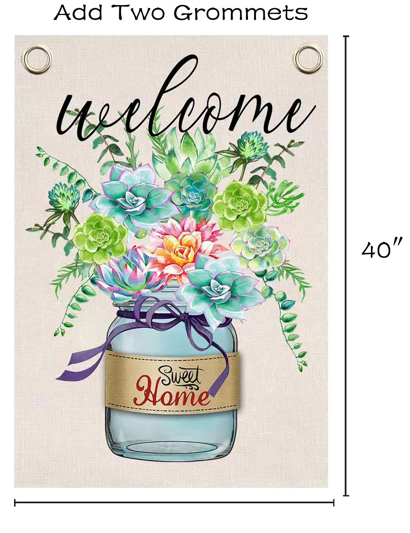 Akeydeco garden flag brightens spring and summer spaces for curb appeal