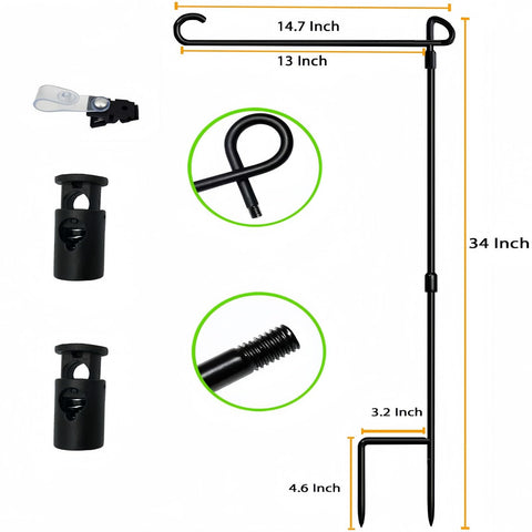 Akeydeco four-pack stand provides ready outdoor flag support