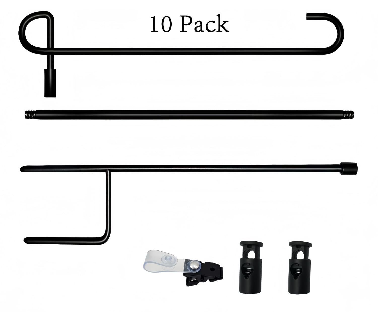 Akeydeco packaged delivery displays a complete flag display kit.