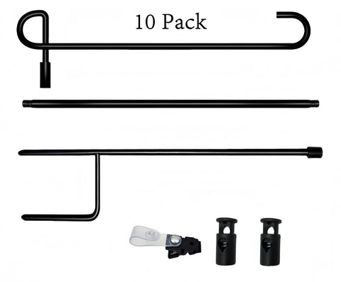 Akeydeco packaged delivery displays a complete flag display kit.
