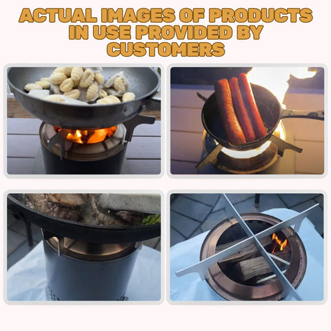 Place on a level surface for stable cooking with the frame