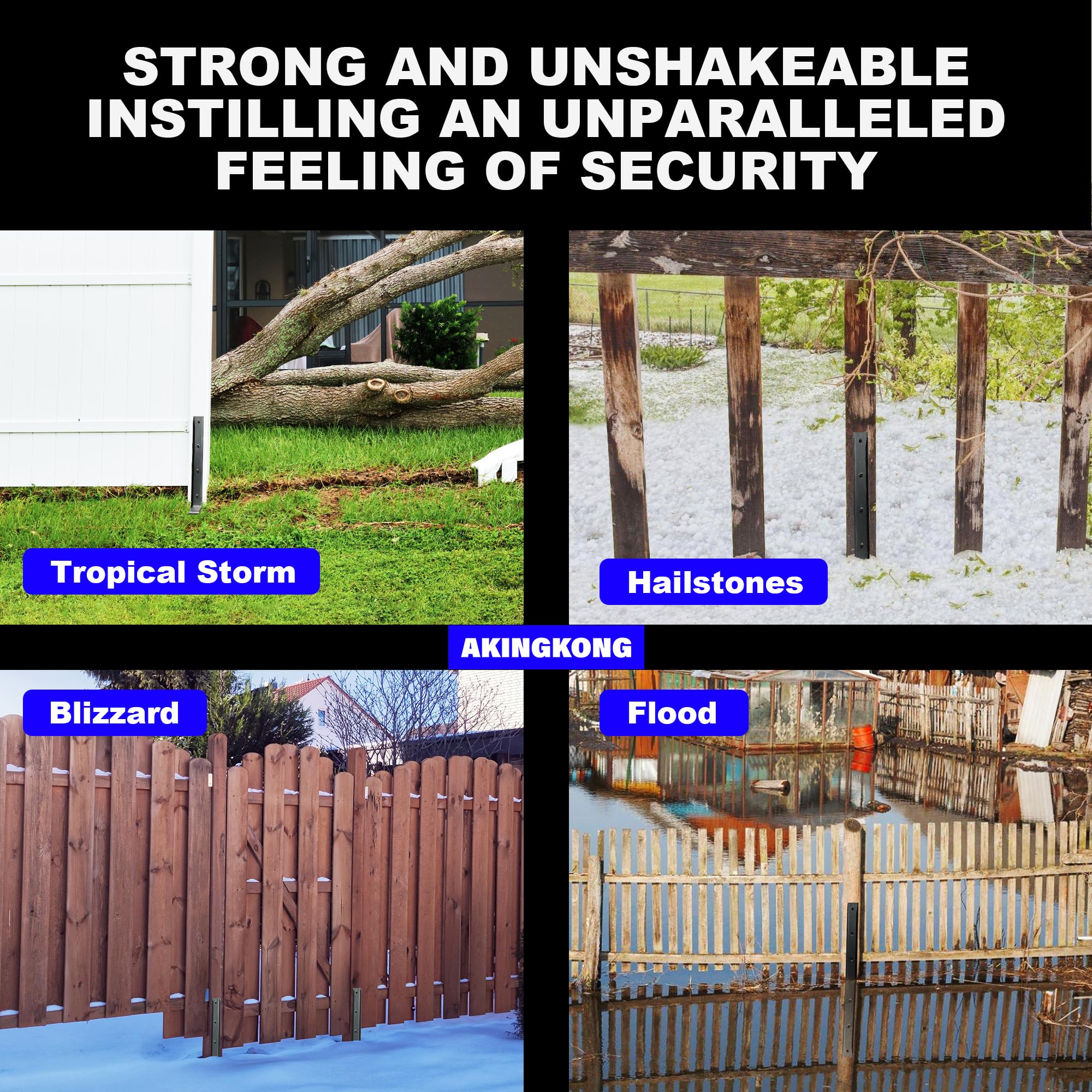 AKINGKONG thickened 11-gauge steel delivers durable outdoor performance.