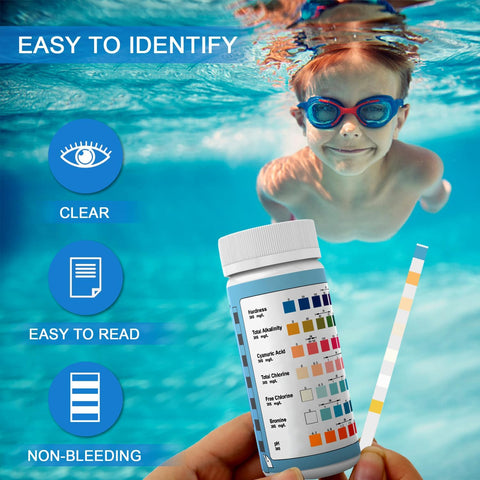 AKSBTEC 7IN1 quick water testing for efficient pool care