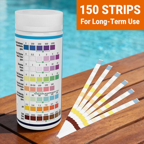 AKSBTEC 8-in-1 strips help regular pool maintenance routines.
