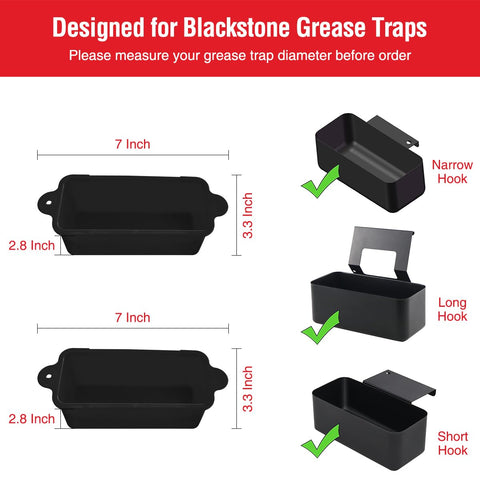 AKSDTH Blackstone silicone grease cup liner for 28-inch grills minimizes mess while grilling.