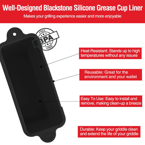AKSDTH eco-friendly grease liner reduces disposable waste on Blackstone griddles.