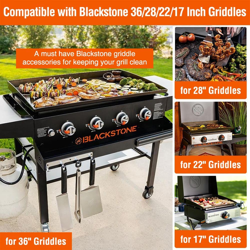 AKSDTH liner on 22-inch Blackstone griddle keeps grease contained
