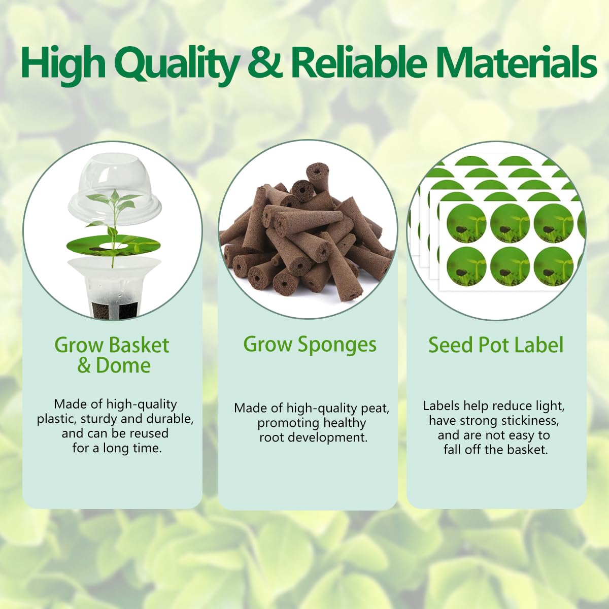 Aksiqee grow baskets in use, reusable and durable for hydroponic systems