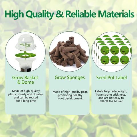 Aksiqee grow baskets in use, reusable and durable for hydroponic systems