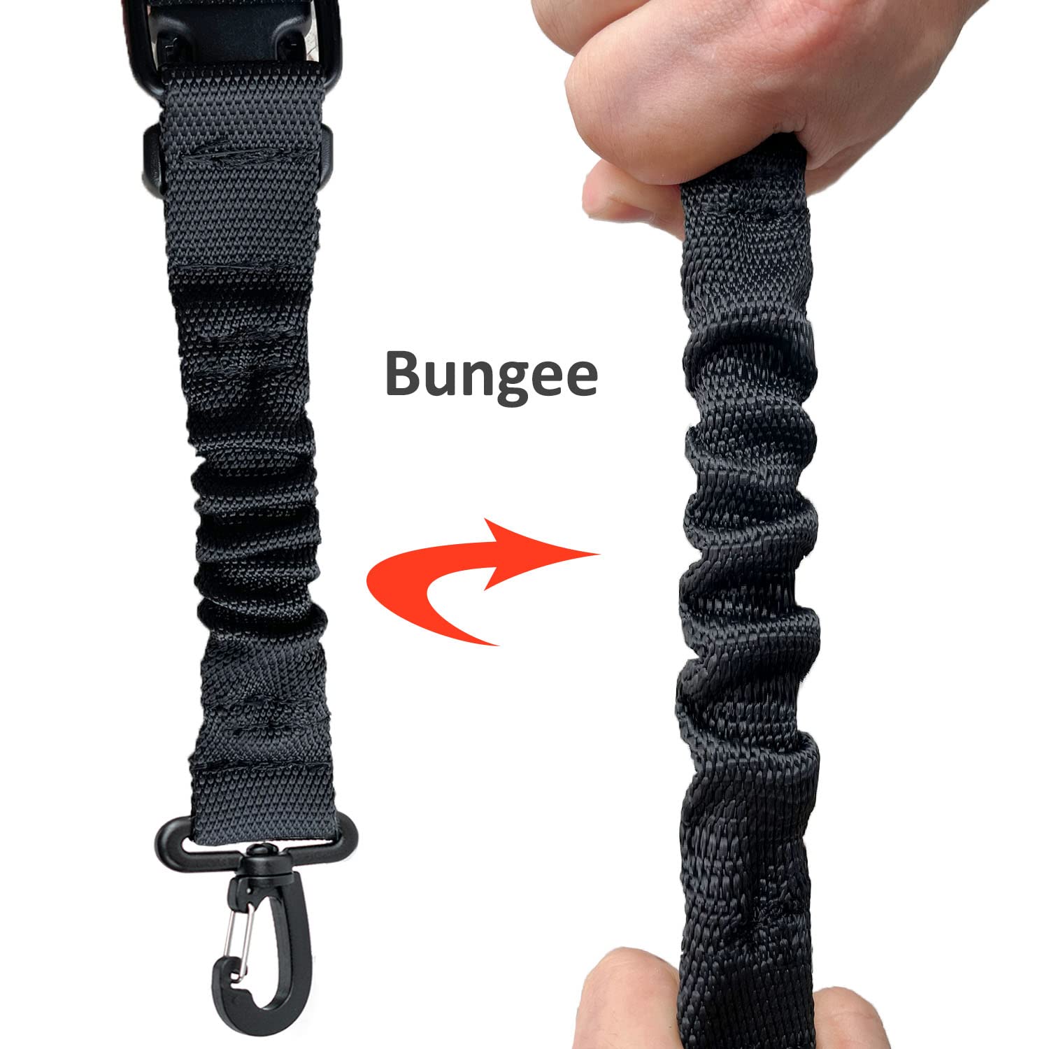 AKUATUZ bungee weight absorption reduces downward pull during sessions