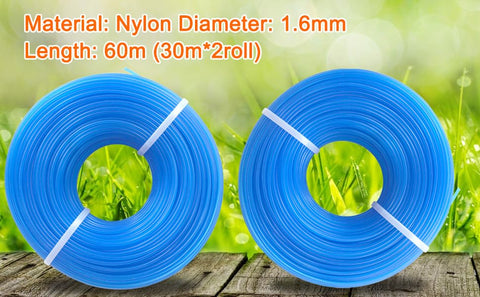 Akuoly blue replacement line fits many trimmers for quick maintenance.
